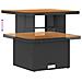 Set Divano da Giardino 10 pcs Nero e Crema 80 x 80 x 71 cm - Foto miniatura 9