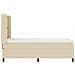 Letto a molle con materasso Crema 90 x 190 cm Tessuto - Foto miniatura 9