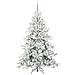 Albero di Natale Artificiale con Rami Pieghevoli Bianco 210 cm - Foto miniatura 3