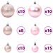 Set di Palle di Natale con 300 LED 120 pcs Rosa Plastica - Foto miniatura 4