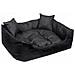 100x75 cm ECCO Letto per cani impermeabile nero - Foto miniatura 2