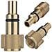 Adattatore Baionetta Per Idropulitrice Compatibile Con Lavor Nuovo Tipo - Morsetto 1/4"" | Ottone Di Alta Qualità, 160bar, 60°c | Accessori Pulizia - Foto miniatura 1