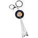 Cavo Usb 3 In 1 Micro-usb / Usb-c / Lightning Design Portachiavi Astrologia Leone, Bianco - Foto miniatura 1
