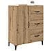 Credenza Rovere artigianale 69,5 x 34 x 90 cm Legno multistrato - Foto miniatura 3