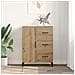 Credenza Rovere artigianale 69,5 x 34 x 90 cm Legno multistrato - Foto miniatura 4