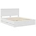 Struttura del letto Bianco 160 x 200 cm Legno Ingegnerizzato - Foto miniatura 4
