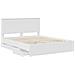 Struttura del letto Bianco 160 x 200 cm Legno Ingegnerizzato - Foto miniatura 5