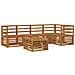 Set divani 6 pcs Naturale Legno di Acacia Massello - Foto miniatura 1
