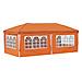 Tenda per feste a pop-up 575 x 288 x 245 cm Arancione - Foto miniatura 8