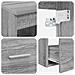 Set di mobili per il bagno 2 pcs Sonoma grigio - Foto miniatura 2