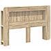Testata del letto Rovere Sonoma Legno ingegnerizzato - Foto miniatura 1
