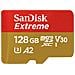 MicroSDXC Extreme 128 GB UHS-I di Classe 10 Velocità 160 MB / s con Adattatore - Foto miniatura 1