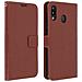 Custodia A Libro Samsung Galaxy M20 Portacarte Funzione Supporto - Marrone - Foto miniatura 1