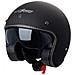 Casco Moto Jet Cafe Racer Omologato Ece 22-05 Parasole Scooter Nero Opaco L - Foto miniatura 1