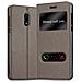 Custodia Compatibile Con Nokia 6 2017 In Bruno Pietra - Coperchio Protettivo Con Chiusura Magnetica, Funzione Stand E 2 Finestre Di Visualizzazione - Foto miniatura 4