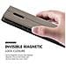Custodia Compatibile Con Nokia 6 2017 In Bruno Pietra - Coperchio Protettivo Con Chiusura Magnetica, Funzione Stand E 2 Finestre Di Visualizzazione - Foto miniatura 8