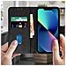 Custodia Per Iphone 13 Mini Con Portacarte E Funzione Supporto Nera - Foto miniatura 4
