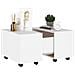 Tavolino da Salotto Bianco 60x60x38 cm in Legno Multistrato - Foto miniatura 3