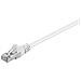 Cavo Patch Cat5e 3,0 M Bianco Sf/utp 2xrj45, Pvc, Cca - Foto miniatura 1
