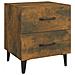 Comodini 2 Pz Rovere Fumo 40x35x47,5 Cm - Foto miniatura 6