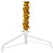 Albero Natale Artificiale Sottile A Metà Con Supporto Oro 240cm - Foto miniatura 2