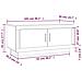 Tavolino Salotto Rovere Marrone 102x50x45 Cm Legno Multistrato - Foto miniatura 7