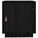 Comodini Nero 2 Pz 40x34x45 Cm In Legno Massello Di Pino - Foto miniatura 7