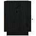 Comodini Nero 2 Pz 40x34x45 Cm In Legno Massello Di Pino - Foto miniatura 8