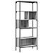 Libreria 5ripiani Grigio Sonoma 76x33x188,5cm Legno Multistrato - Foto miniatura 2