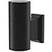 Lampada Da Parete Moderna Da Esterno Alluminio Nero 1 Luce Gu10 50w Ip54 - Foto miniatura 1