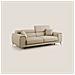 Fusion Divano con sedute allungabili in tessuto smacchiabile T05 185 cm beige - Foto miniatura 1