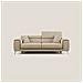 Fusion Divano con sedute allungabili in tessuto smacchiabile T05 185 cm beige - Foto miniatura 2