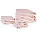 Set Di 9 Asciugamani Cotone Rosa Pastello Atiu - Foto miniatura 4