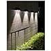 Applique Led Luce Bianca 3 Watt Pannello Solare Lampada Da Parete Esterno Ip65 - Foto miniatura 5