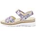 Sandali Con Velcro In Pelle Floreale Viola Da Donna 40 - Foto miniatura 2