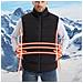 Gilet Riscaldante Con 9 Zone Di Riscaldamento Nero  Xxl - Foto miniatura 3