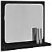 Specchio da Bagno Rovere Nero 40x10,5x37 cm Legno Multistrato - Foto miniatura 7
