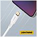 Cavo Usb A Lightning Per Iphone Ricarica Veloce, Bianco - Foto miniatura 5