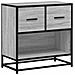 Comodino Grigio Sonoma 60x31x60 Cm Legno Multistrato E Metallo - Foto miniatura 2