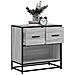 Comodino Grigio Sonoma 60x31x60 Cm Legno Multistrato E Metallo - Foto miniatura 1