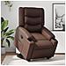 Poltrona Alzapersona Reclinabile Marrone In Similpelle - Foto miniatura 1