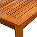 Tavolino Da Giardino 50x35x36 Cm In Legno Massello Di Acacia - Foto miniatura 5