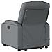 Lusso Casadino -  Poltrona Alzapersona Elettrica Reclinabile Grigio In Similpelle - Foto miniatura 4