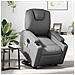 Lusso Casadino -  Poltrona Alzapersona Elettrica Reclinabile Grigio In Similpelle - Foto miniatura 8