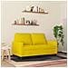 Lusso Casadino -  Divano A 2 Posti Giallo 120 Cm In Velluto - Foto miniatura 2