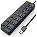 Hub Usb 3.0 5 Gbps A 7 Porte Con Pulsanti On/off Individuali - Foto miniatura 1