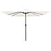 Parasol da giardino quadrato  con luci LED 295x245 cm Bianco sabbia - Foto miniatura 1