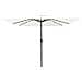 Parasol da giardino quadrato  con luci LED 295x245 cm Bianco sabbia - Foto miniatura 3