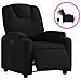 Poltrona Elettrica Reclinabile Nera in Tessuto - Foto miniatura 1