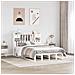 Letto Libreria senza Materasso Bianco 150x200 cm Legno di Pino - Foto miniatura 2